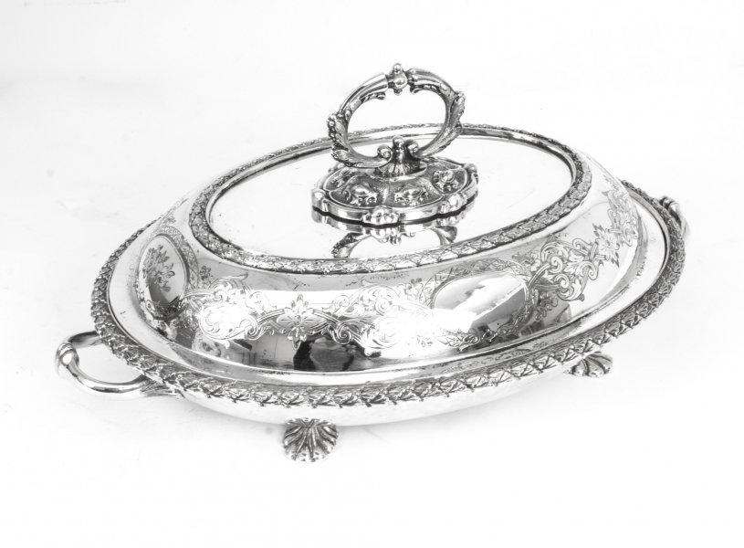 Antique Victorian Silver Plated Entree Dish Mappin c.1850 | Ref. no. 07897 | Regent Antiques