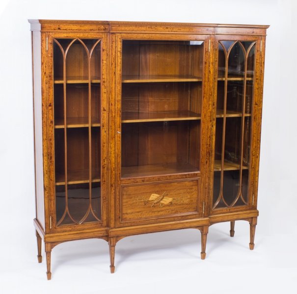 Antique Victorian Satinwood & Marquetry Display Cabinet C 1880 | Ref. no. 07938 | Regent Antiques