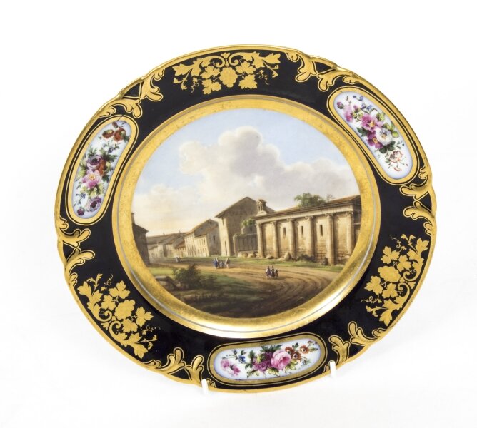 Antique French Porcelain Plate by Pucher Deroche, Paris C1880 | Ref. no. 07950x | Regent Antiques