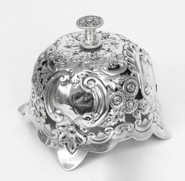 Antique Victorian Sterling Silver Call Bell, Birmingham 1898 | Ref. no. 07959 | Regent Antiques