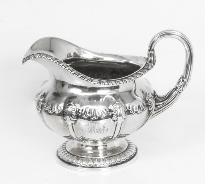 Antique George IV Silver Cream Jug by Paul Storr London 1823 | Ref. no. 07960 | Regent Antiques