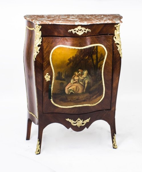 Antique French Kingwood Vernis Martin Bombe\' Side Cabinet  c.1870 | Ref. no. 07970 | Regent Antiques