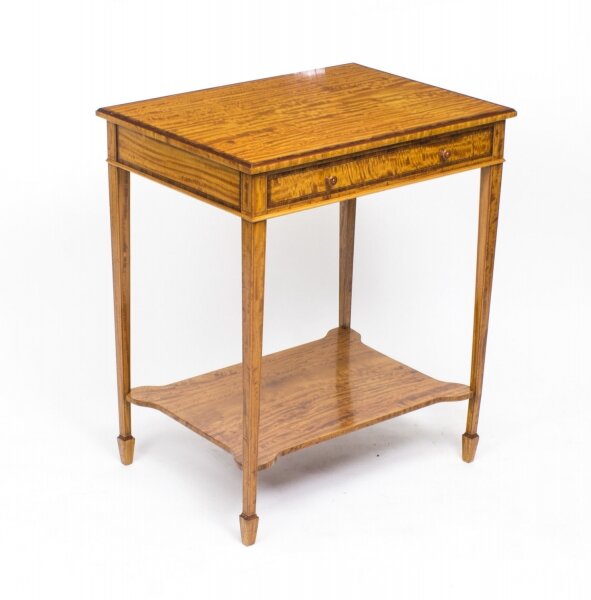 Antique Sheraton Revival Satinwood Occasional Side Table c1880 | Ref. no. 07987 | Regent Antiques
