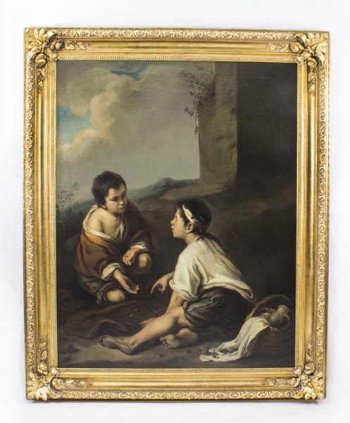 Antique Painting Boys Playing Dice After Bartolome\' Murillo C1780 | Ref. no. 08075 | Regent Antiques