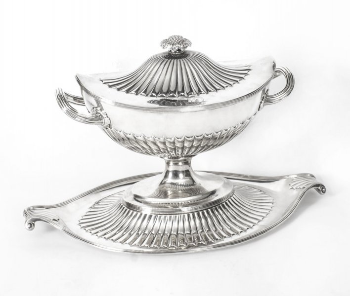 Antique Paul Storr Sterling Silver Soup Tureen and stand  1794 | Ref. no. 08175 | Regent Antiques