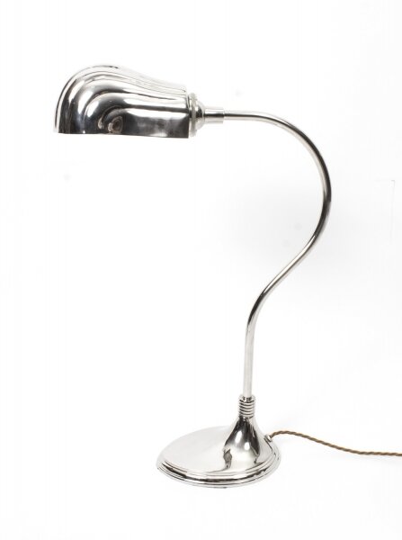 Art Deco Desk Lamp | Silver Plated Art Deco Lamp | Ref. no. 08197 | Regent Antiques