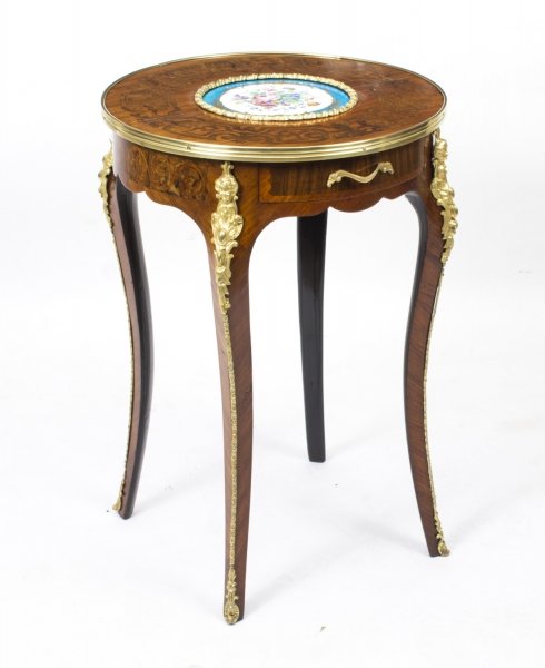 Antique French Ormolu Mounted Occasional Table Sevres Porcelain c.1880 | Ref. no. 08213 | Regent Antiques