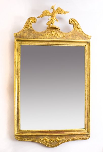 Antique George II Style Parcel Gilt Wall Mirror Circa 1860  103 cm x 56 cm | Ref. no. 08223 | Regent Antiques