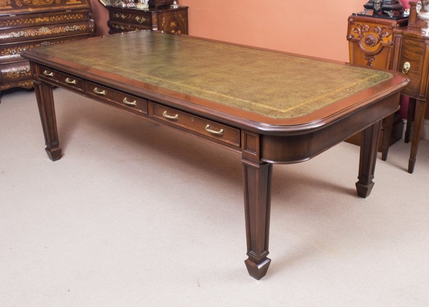 Antique Victorian 8ft  Mahogany Partners Library table C1880 | Ref. no. 08269 | Regent Antiques