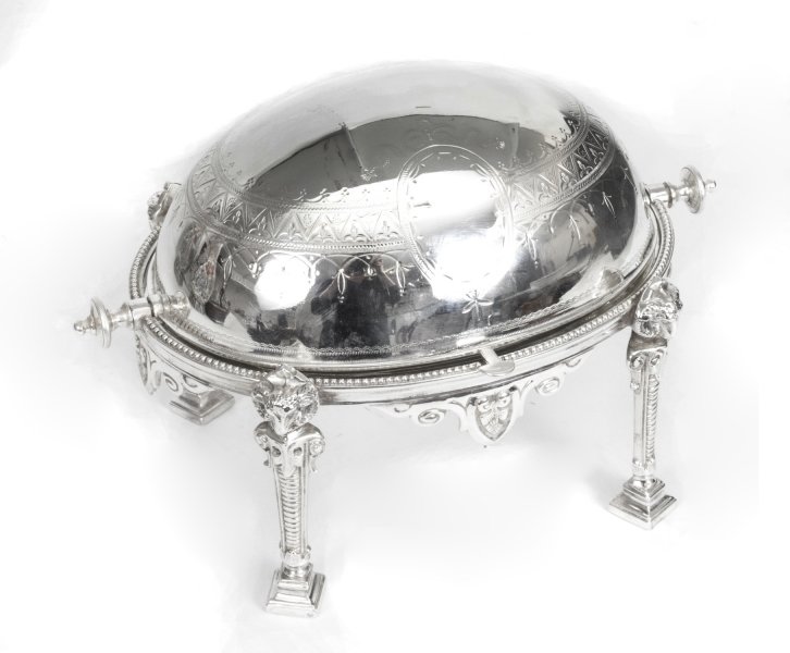 Antique English Silver Plated Roll Over Butter Dish Atkins Bros C1870 | Ref. no. 08291 | Regent Antiques