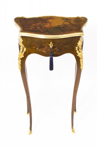 Antique French Vernis Martin Serpentine Side Occasional Table C1870 | Ref. no. 08299 | Regent Antiques