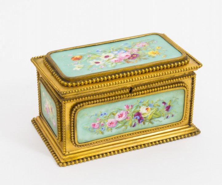Antique Porcelain & Ormolu Jewel Casket Box by Tahan c.1870 | Ref. no. 08429 | Regent Antiques