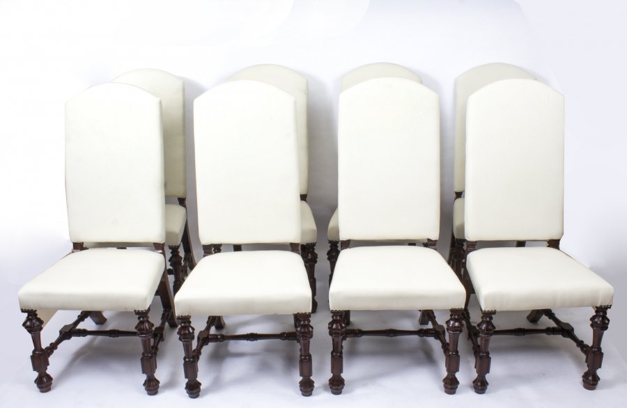 Set Of 8 High Back Carolean Chairs | Eight Carolean Chairs | Carolean Style Chairs | Ref. no. 08437a | Regent Antiques