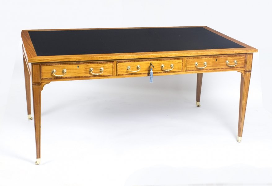 Antique Satinwood  Writing Table Desk Maple & Co Paris 19thC | Ref. no. 08530 | Regent Antiques