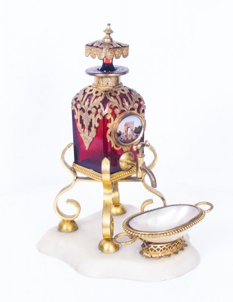 Antique French Ruby Glass Ormolu Mounted Scent Bottle | Antique French Scent Bottle | Ref. no. 08573 | Regent Antiques