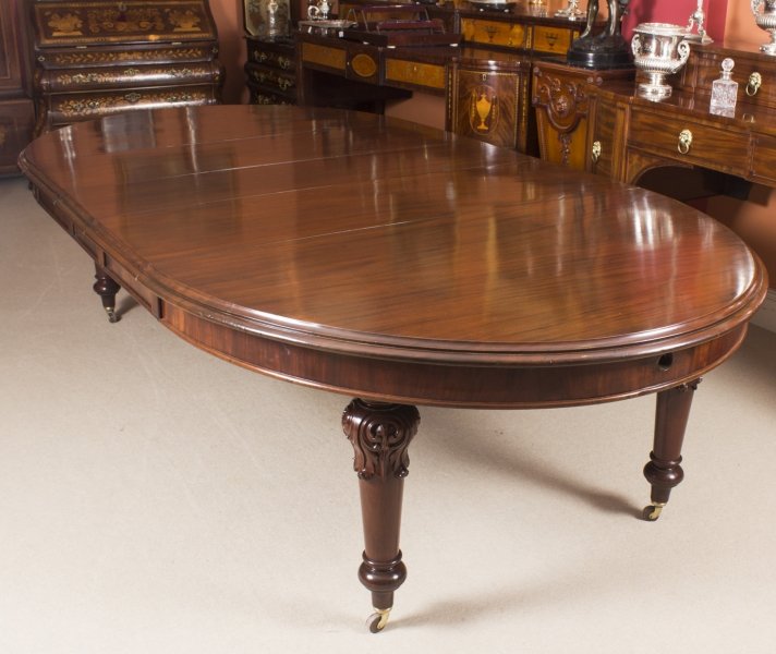 Antique 10ft Early Victorian Oval Extending Dining Table c.1850 | Ref. no. 08577 | Regent Antiques