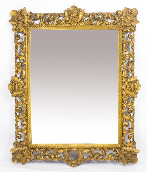 Antique Large Italian Gilded Florentine Mirror 18th Century - 145 x 119cm | Ref. no. 08677 | Regent Antiques