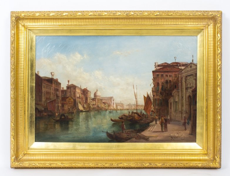 Antique Oil Painting Grand Canal Venice Alfred Pollentine  19th C | Ref. no. 08705 | Regent Antiques