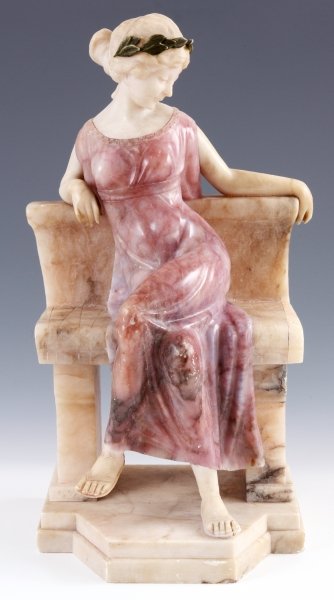 Antique Art Noveau Alanbaster Figure C1900 | Ref. no. 08707 | Regent Antiques