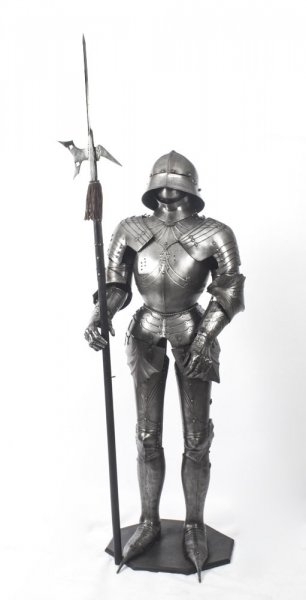 Antique 6 Ft Gothic-style Suit of Armour & Halberd  19th C | Ref. no. 08717 | Regent Antiques