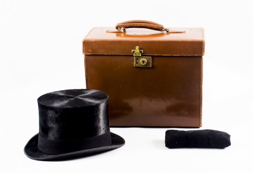 Antique Black Silk Top Hat by Christy\'s London C1920 | Ref. no. 08743 | Regent Antiques