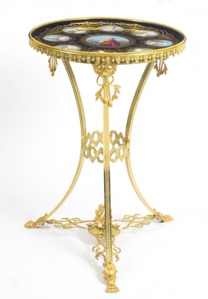 Antique French Sevres Porcelain Topped Gilt Bronze Table 18th C | Ref. no. 08756 | Regent Antiques
