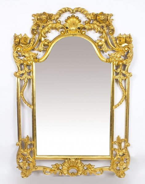 Beautiful Ornate Large Italian Gilded Decorative Mirror 161 x 111 cm | Ref. no. 08768 | Regent Antiques