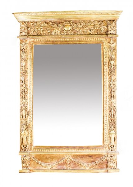 Vintage Stunning Large Ornate Italian Gilded Mirror 20th C   141 x 94 cm | Ref. no. 08836d | Regent Antiques