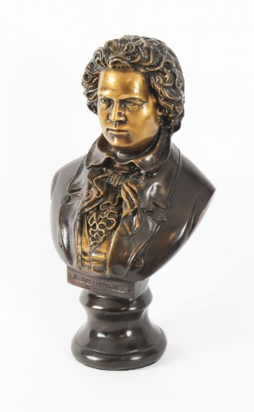 Vintage Bronze Sculpture of Ludwig von Beethoven 20th Century | Ref. no. 08841a | Regent Antiques