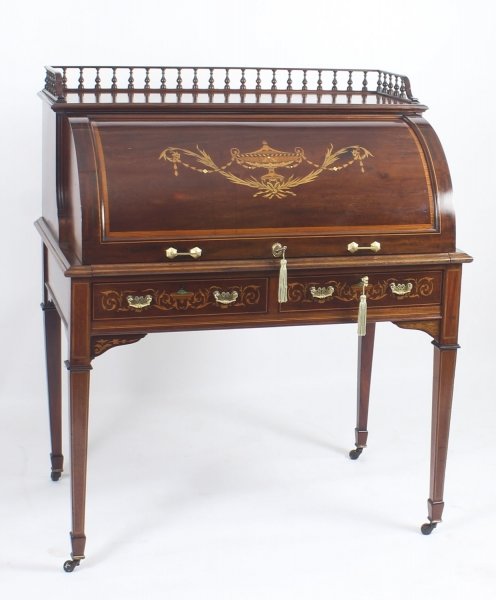 Antique cylinder bureau desk | Ref. no. 08863 | Regent Antiques