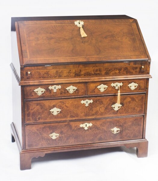 Antique English William & Mary Walnut & Feather Banded Bureau 17th C | Ref. no. 08896a | Regent Antiques