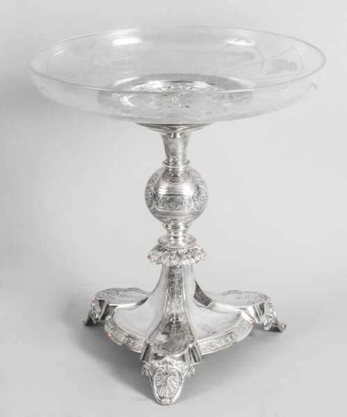 antique silver plated centre comport | Ref. no. 08909 | Regent Antiques