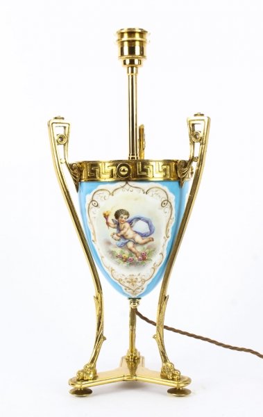 Antique Bleu Celeste Sevres Porcelain Ormolu Lamp c.1870 | Ref. no. 08981 | Regent Antiques