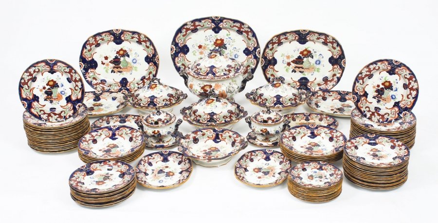 Antique Extensive Mason\'s Patent Ironstone 101 piece China Dinner Service 19th C | Ref. no. 09036 | Regent Antiques