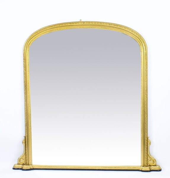 Antique Arched Top  Giltwood Overmantle Mirror 19th Century | Ref. no. 09043 | Regent Antiques