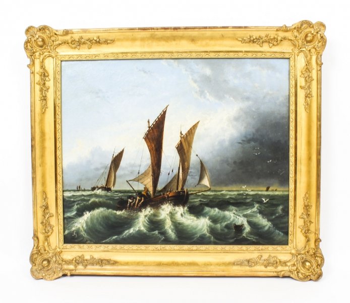 Antique Oil on Canvas Seascape Painting  19th Century | Ref. no. 09057 | Regent Antiques
