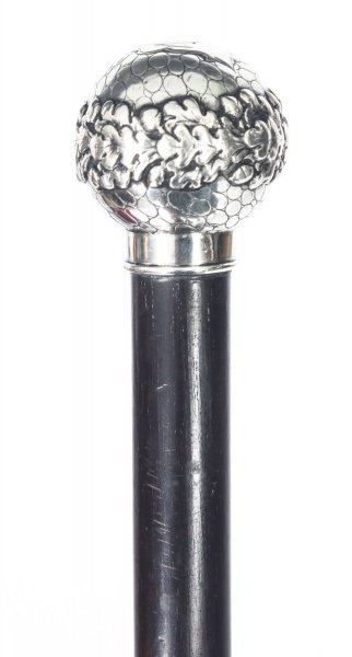 Antique Walking Stick Cane Silver Pommel 19th C | Ref. no. 09065 | Regent Antiques