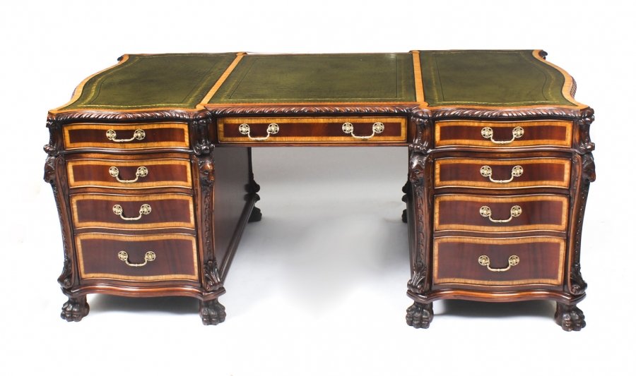 Mahogany partners desk | Ref. no. 09091 | Regent Antiques