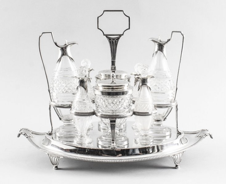 Antique English Silver Condiment Cruet Set Paul Storr 18th C | Ref. no. 09101 | Regent Antiques