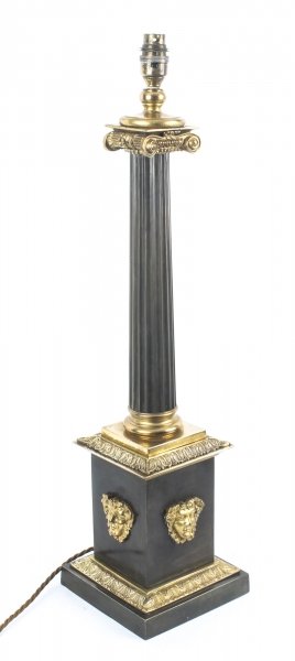 Antique French Empire Period Corinthian Column Table Lamp 19th C | Ref. no. 09149a | Regent Antiques