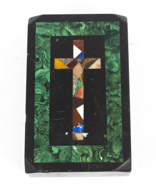 Antique Malachite & Marble Pietra Dura Paperweight 19th C | Ref. no. 09174 | Regent Antiques