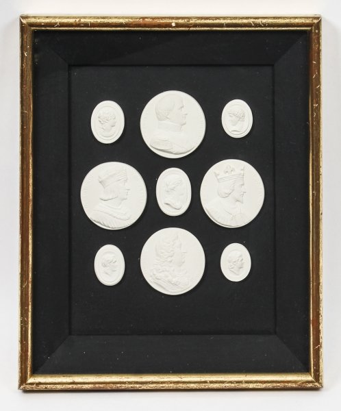 Antique set 9 Grand Tour Intaglios of French Kings and Statesmen 19th C | Ref. no. 09197 | Regent Antiques