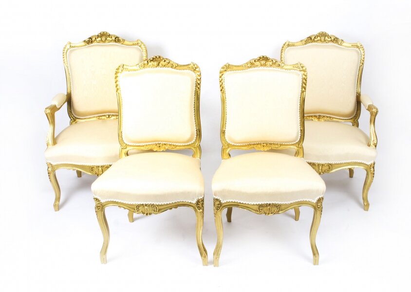 Antique French Louis Revival Giltwood Four Piece Salon Suite 19th Century | Ref. no. 09223 | Regent Antiques