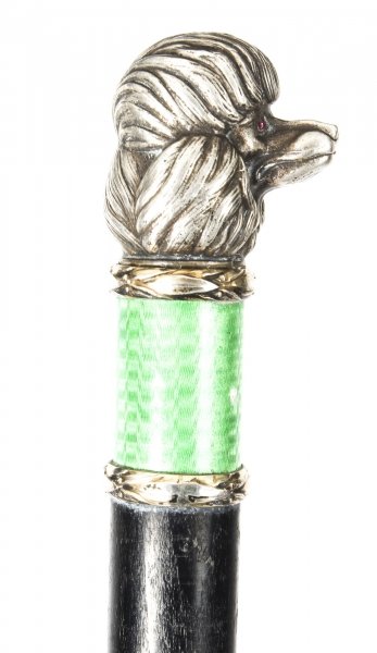 Antique Russian Silver & Enamel Walking Stick Cane 19th Century | Ref. no. 09241 | Regent Antiques