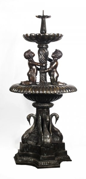 bronze outdoor water fountain | Ref. no. 09263 | Regent Antiques