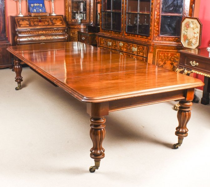 antique flame mahogany dining table | Ref. no. 09277 | Regent Antiques