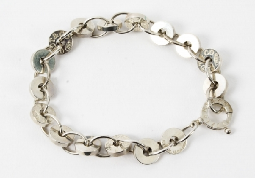 925 Solid Sterling Silver Circle Bracelet by Tiffany & Co 21st C | Ref. no. 09313 | Regent Antiques