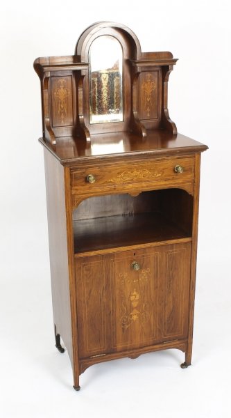 Antique Edwardian Gonçalo Alves  Marquetry Inlaid Music Cabinet 19th Century | Ref. no. 09322 | Regent Antiques