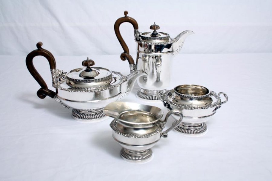 Antique Silver Tea & Coffee set in style of Paul Storr by James Dixon  1910 | Ref. no. 09348 | Regent Antiques