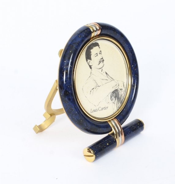 Les Must de Cartier Lapis Lazuli Photgraph Frame 21st Century | Ref. no. 09377 | Regent Antiques